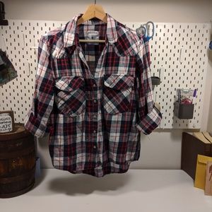 ZARA WOMAN womans Sz M Long Sleeve shirt top